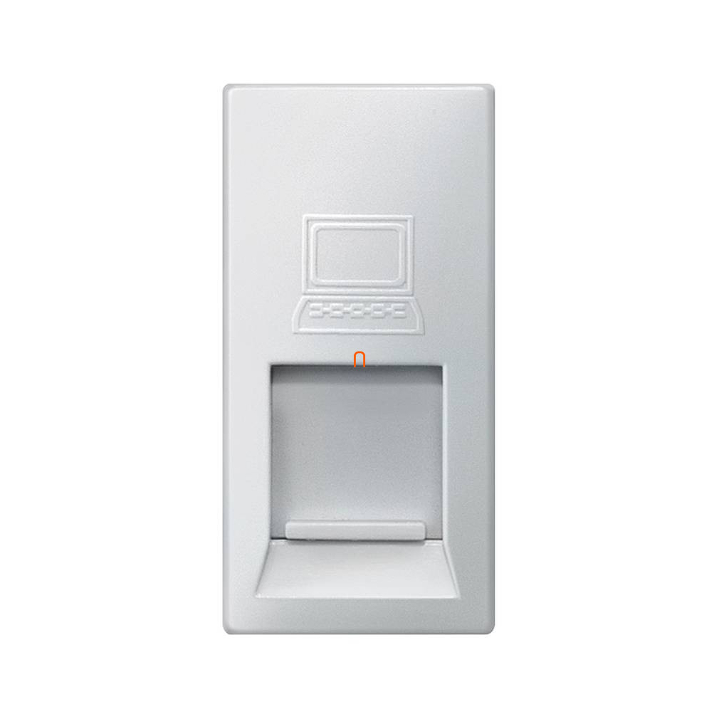 SIE 5TG9874-2AM moduláris 1xRJ45 Cat.5 aljzat, alumínium metál, DELTA m-system