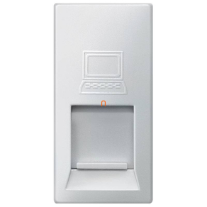   SIE 5TG9874-2AM moduláris 1xRJ45 Cat.5 aljzat, alumínium metál, DELTA m-system