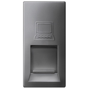   Siemens 5TG9874-2CM moduláris 1xRJ45 Cat.5 aljzat, antracit (RAL7016), DELTA m-system