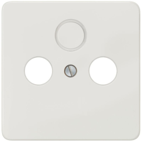   Siemens 5TG1828-2 antenna fedlap, 2/3 nyílás, titánfehér (RAL9010), DELTA profil