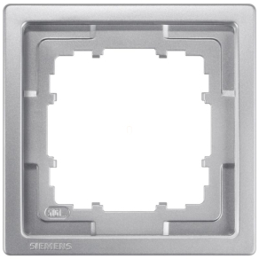 Siemens 5TG1321-1 1-es keret, platina (RAL9007), DELTA style
