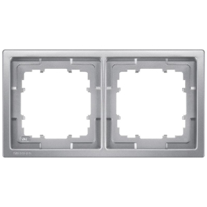 Siemens 5TG1322-1 2-es keret, platina (RAL9007), DELTA style