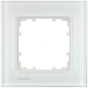 Siemens 5TG1201-1 1-es keret, üveg, fehér, DELTA miro