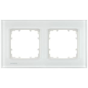 Siemens 5TG1202-1 2-es keret, üveg, fehér, DELTA miro