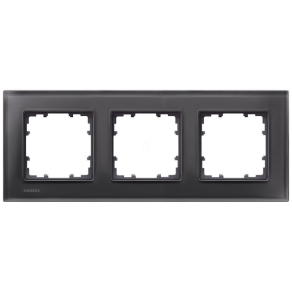 Siemens 5TG1203-2 3-as keret, üveg, fekete, DELTA miro