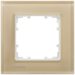 Siemens 5TG1201-4 1-es keret, üveg,  homokbarna, DELTA miro