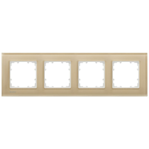 Siemens 5TG1204-4 4-es keret, üveg, homokbarna, DELTA miro