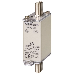   Siemens 3NA3832-8 késes biztosító, NH-000, 125A gL/gG, 500V