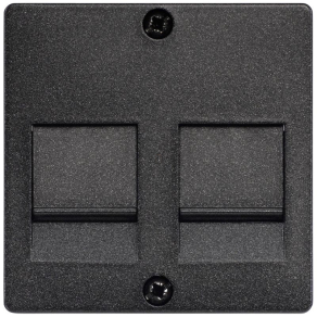   Siemens 5TG2125 fedlap modular jack tartólemezhez, antracit (RAL7016), DELTA i-system