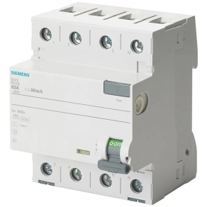 Siemens 5SV3347-6 FI-relé 80A 4P 30mA, A típus