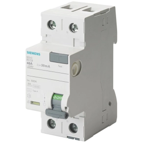   Siemens 5SV3311-6KK13 FI-relé 16A 2P 30mA, A típus, 24-125VAC