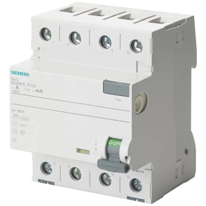   Siemens 5SV3344-6KK12 FI-relé 40A 4P 30mA, A típus, SIGRES, 400VAC