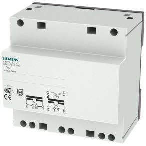  Siemens 4AC3763-0 biztonsági transzformátor sínre, 63VA, 230VAC / 12/24VAC