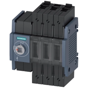   Siemens 3KD1630-2ME10-0 szakaszolókapcsoló 3P 16A, baloldali működtetés, kengyeles csatlakozó