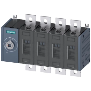   Siemens 3KD4040-0PE10-0 szakaszolókapcsoló 4P 315A, bal oldali működtetés, lapos csatlakozó