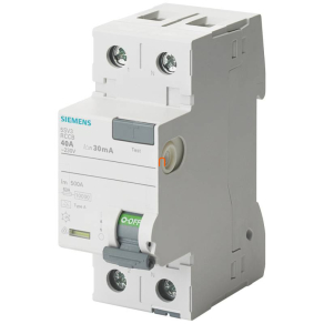 Siemens 5SV3314-3 FI-relé 40A 2P 30mA, F típus