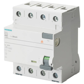 Siemens 5SV3346-3 FI-relé 63A 4P 30mA, F típus
