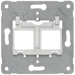   Siemens 5TG2058-3 tartólemez, 2 férőhely, modular jack-hez, szürke, Lexcom, DELTA i-system