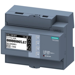   Siemens 7KM2200-2EA40-1HA1 SENTRON PAC2200 multiműszer, saját táplálású, 65A, Modbus RTU, MID hitelesített
