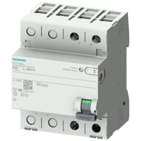   Siemens 5SV3321-4 FI-relé 16A 2P 30mA, B típus, K (super resistant)
