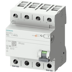   Siemens 5SV3346-4 FI-relé 63A 4P 30mA, B típus, K (super resistant)