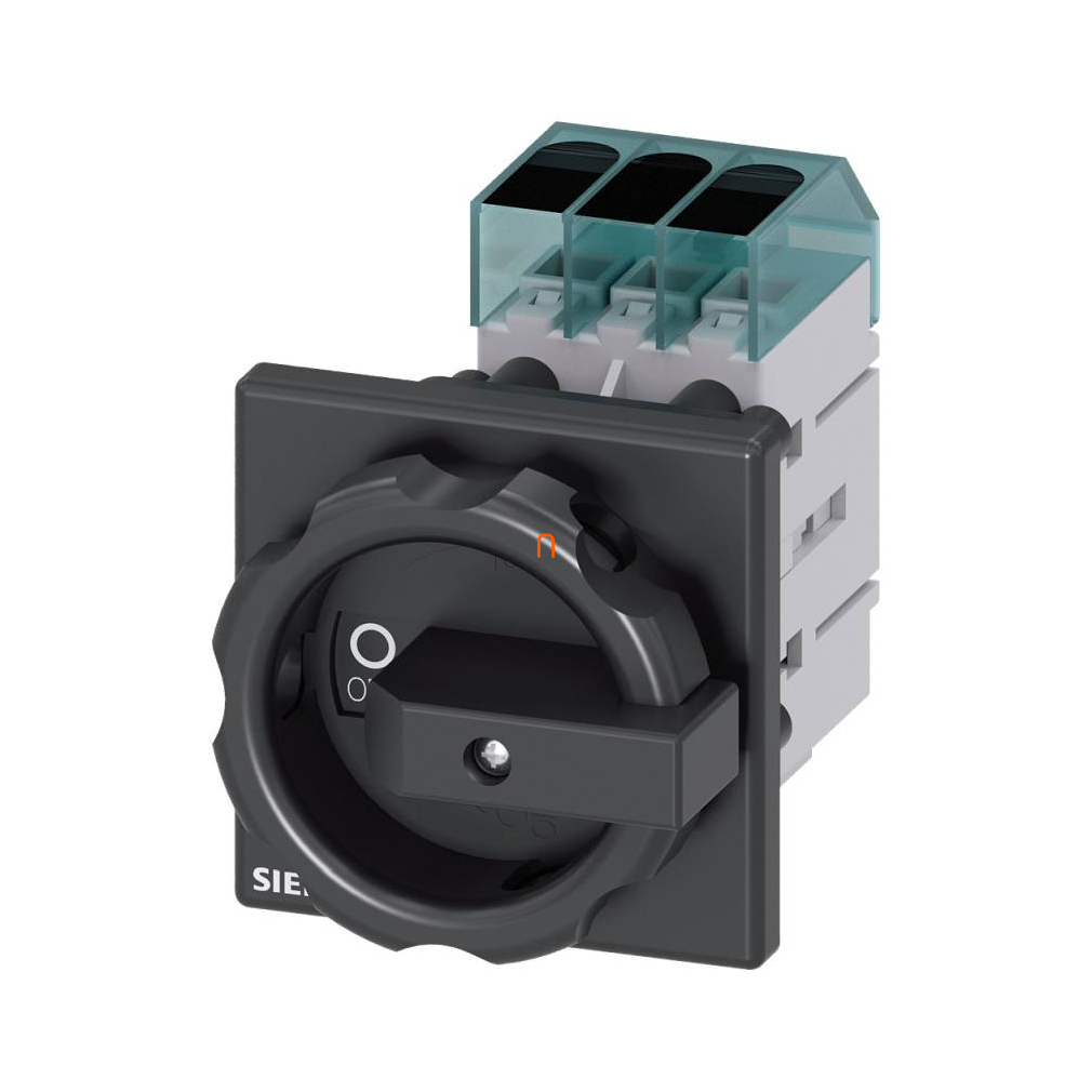 Siemens 3LD3354-0TK51 BE-KI kapcsoló, 3P, 40A, előlapra, fekete