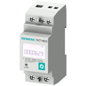   Siemens 7KT1652 fogyasztásmérő, 1F, 63A (direkt), Cl.1, MID hitelesítés nélkül, S0/digitális kimenet