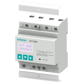   Siemens 7KT1666 fogyasztásmérő, 3F, 80A (direkt), class B, MID hitelesítéssel, Modbus RTU