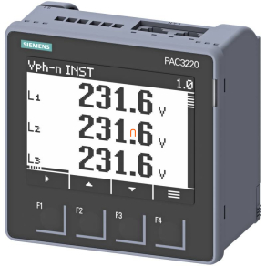   Siemens 7KM3220-0BA01-1DA0 SENTRON PAC3220 multiműszer, 100-250VAC/DC, Modbus TCP, MID hitelesítés nélkül