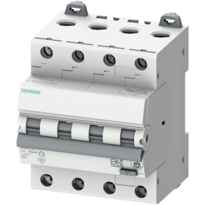   Siemens 5SU1346-7FP25 áramvédős kismegszakító, 4C, 25A, 6kA, 30mA, A típus