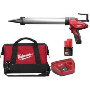   Milwaukee M12 tömítőanyag-és ragasztópisztoly 600ml alumínium tubus, 1x2.0Ah akkumulátorral, 40 perces töltővel, táskával M12 PCG/600A-201B 4933441670