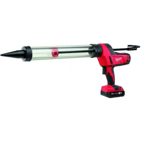   Milwaukee M18 tömítőanyag-és ragasztópisztoly 600ml áttetsző tubus, 1x2.0Ah akkumulátorral, 40 perces töltővel, táskával C18 PCG/600T-201B 4933441808