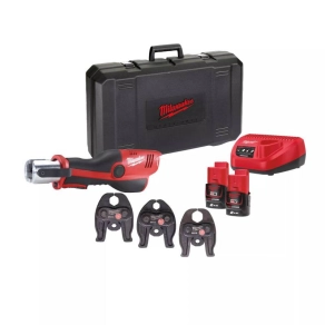   Milwaukee M12 hidraulikus prés 3db M-profilú préspofával M12 HPT-202C M-KIT 4933443095