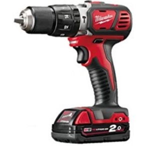   Milwaukee M18 kompakt ütvefúró-csavarozó 2x2.0Ah akkumulátorral, töltővel, kofferrel M18 BPD-202C 4933443515
