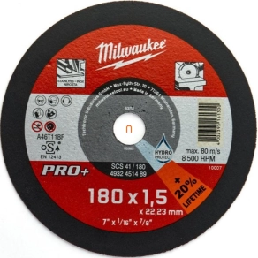   Milwaukee vágókorong fémhez 180x1,5 SC41 PRO+ (4932451489)