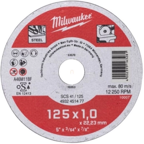 Milwaukee Vágókorong fémhez WSCS41/ 125x1mm 4932451477