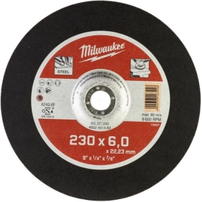 Milwaukee csiszolókorong fémhez WSG27/ 230x6mm 4932451483