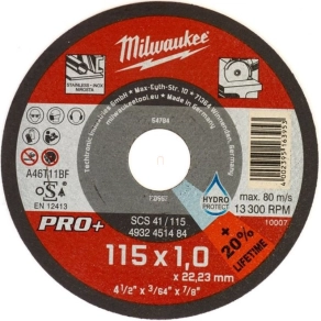   Milwaukee Vágókorong fémhez 115X1 Egyenes SC41 PRO+ 4932451484