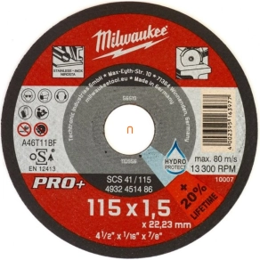   Milwaukee vágókorong fémhez 115x1,5 SC41 PRO+ (4932451486)