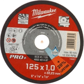   Milwaukee vágókorong fémhez 125x1 SC41 PRO+ 200 darabos (4932451488)