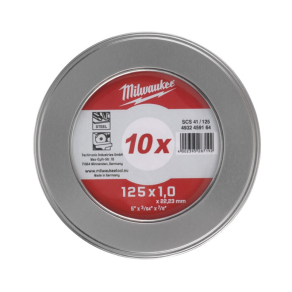   Milwaukee vágókorong Inox 125x1 Fém dobozban 10 db 4932459164