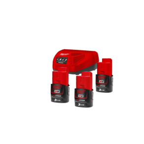   Milwaukee M12 NRG-303 M12 NRG szett (3 x 3,0 Ah akkumulátor és C12 C töltő) 4933459207