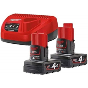   Milwaukee M12 NRG-402 M12 NRG szett (2 x 4,0 Ah akkumulátor és C12 C töltő) 4933459211