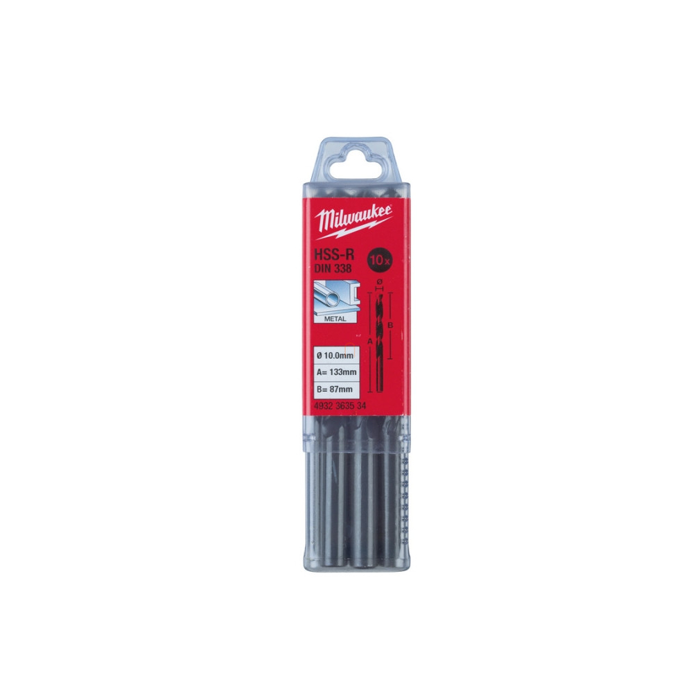 Milwaukee HSS-R fémfúró 10,0mm 10db 4932363534