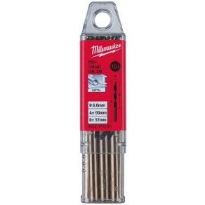   Milwaukee Red Cobalt – HSS-G Co fémfúró – DIN 338 – 5,0mm (10db/cs) 4932373343