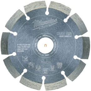 Milwaukee gyémánt vágókorong DUH 125x22,2mm (4932399540)
