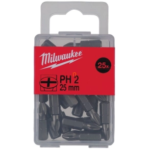   Milwaukee csavarbehajtó bit PH2 25mm 25 darabos (4932399587)