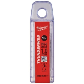   Milwaukee Thunderweb – HSS-G fémfúró DIN 338 – 1,0mm (10db/cs) 4932352377