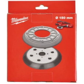   Milwaukee alaplap 150mm átmérőjű, 6 lyukú gumigyűrűvel excenter csiszolóhoz 4932430145