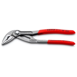   Knipex Cobra ES Vízpumpa-fogó 180mm, különösen keskeny csúszásgátló műanyaggal borítva - 8751180
